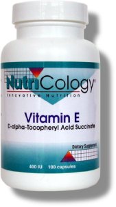 Nutricology Vitamin E Succinate, Vegicaps 100