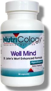 Nutricology Well Mind, Vegicaps 90cap (Temp Unavailable)