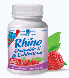 Nutrition Now Rhino Chewy C Plus Echina 60 Chew