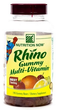 Nutrition Now Rhino Gummy Bear Vites 190 Chew