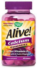 Natures Way - Alive!® Calcium + D3 Gummies 60 Gummies