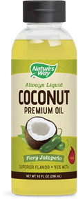 Natures Way - Liquid Coconut Oil Fiery Jalapeno - 10floz TEMPORARELY UNAVAILABLE