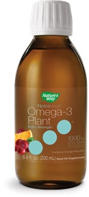 Nature's Way NutraVege Omega-3 Plant Extra Strength 1,000 mg (Cranberry Orange) 6.8 Fl oz