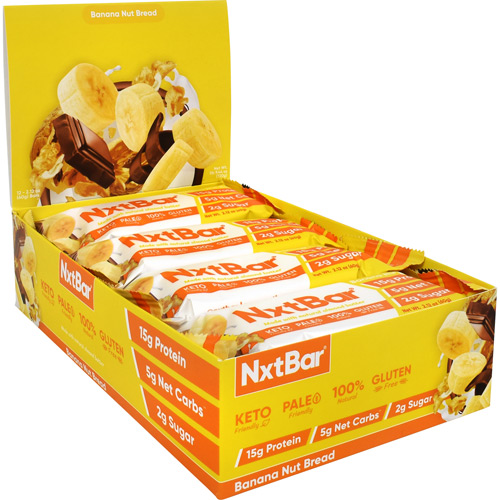 NXT - NxtBar Banana Nut Bread 12 Box      TEMPORARILY UNAVAILABLE