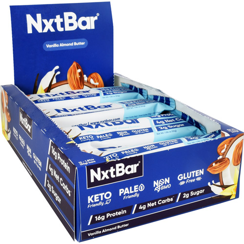 NXT - NxtBar Vanilla Almond Butter 12 Bars-OUT OF STOCK