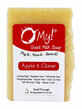 O My! - Goat Milk Bar Soap Apple Clover  6 oz
