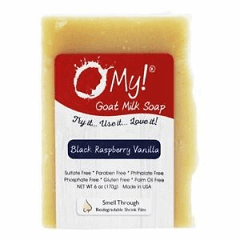 O My! - Goat Milk Bar Soap Black Raspberry Vanilla 6 oz