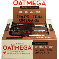Oatmega - Brownie Crisp Omega-3 Protein Bars 12 Count 14 G-OUT OF STOCK