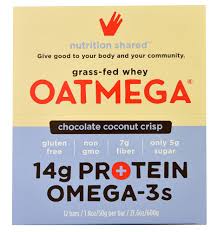 Oatmega - Choc Coconut Crisp Omega-3 Protein Bars 12 Count 14 G-UNAVAILABLE