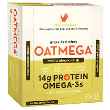 Oatmega - Vanilla Almond Crisp Omega-3 Protein Bars 12 Count 14 G-OUT OF STOCK