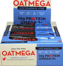 Oatmega - Wild Blueberry Crisp Omega-3 Protein Bars 12 Count 14 G-UNAVAILABLE