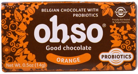 ohso - Probiotic Chocolate Bars Orange 7-bar pack