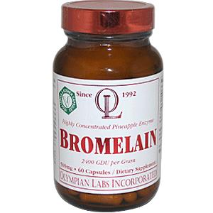 Olympian Labs Bromelain 500mg 2400 GDU/g 60 caps