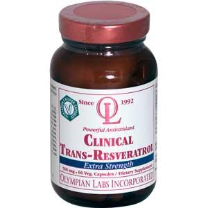 Olympian Labs Clinical Resveratrol Extra Strength 500mg 60 capsule