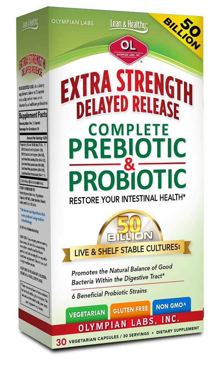 Olympian Labs Extra Strength Complete Prebiotic & Probiotic 30 capvegi