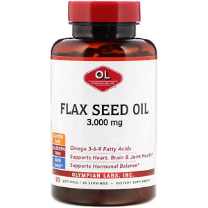 Olympian Labs Flax Seed Oil/High Lignans 1g 90 softgel