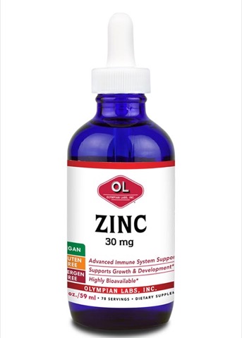 Olympian Labs Liquid Zinc 30 mg 2 ounce