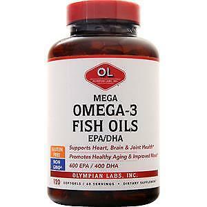 Olympian Labs Mega Omega 3 Fish Oils 1g (300EPA/200DHA) 120 softgel-UNAVAILABLE