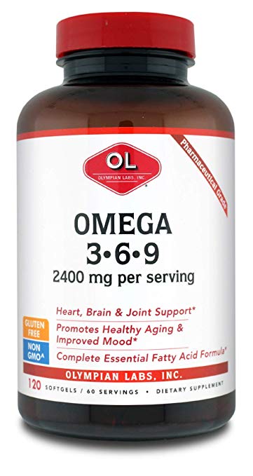 Olympian Labs Omega 3-6-9 2400 mg 120 softgel