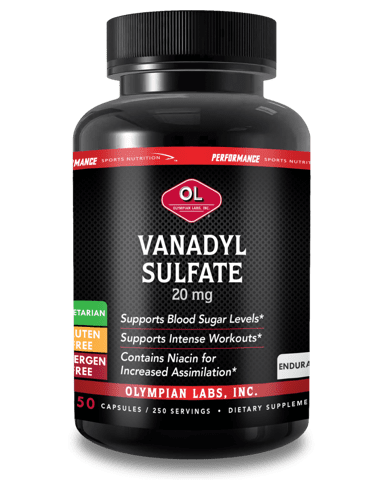 Olympian Labs Vanadyl Sulfate 20 mg 250 capsule