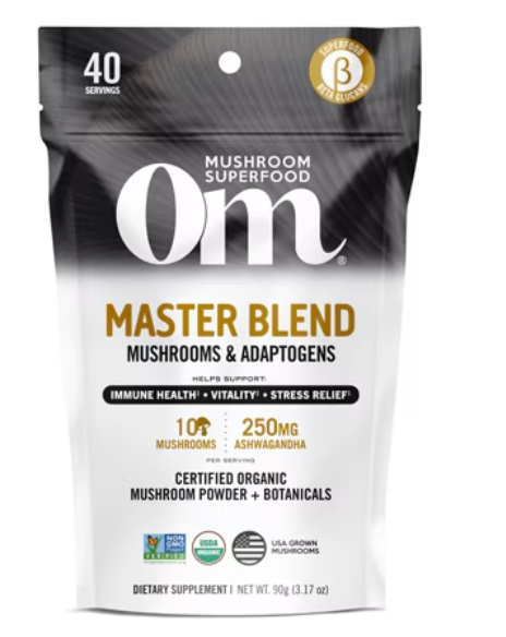 Organic Mushroom Nutrition Superfood MASTER Blend 3.17 oz 40 Servings