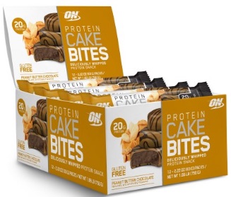 Optimum Nutrition - Cake Bites Peanut Butter Chocolate Cake 12/68g  TEMPORARELY UNAVAILABLE