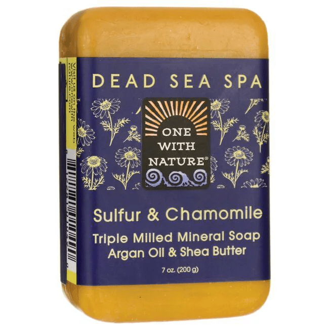 One with Nature - Sulfur & Chamomile Dead Sea Spa Bar Soap 7 oz.