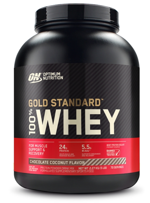 Optimum Nutrition - 100% Whey Gold Chc Coconut 5Lb