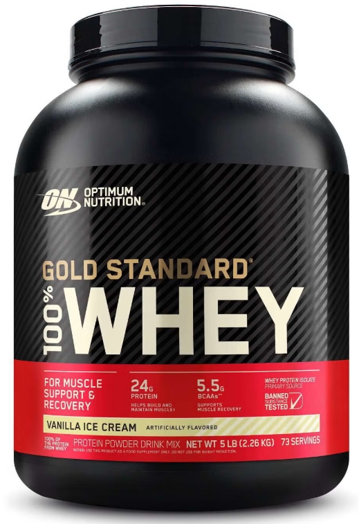 Optimum Nutrition - 100% Whey Gold Vanilla 5Lb