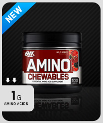 Optimum Nutrition - Amino Chewables 100 Servings Wild Berry - TEMP UNAVAILABLE