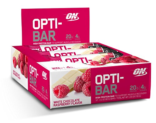Optimum Nutrition -  White Chocolate Raspberry Opti-Bar 12/60G 2.1oz  TEMPORARILY UNAVAILABLE