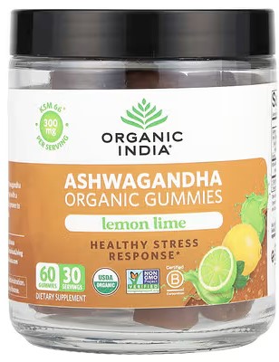 Organic India Organic Ashwagandha Gummies 60 gummy