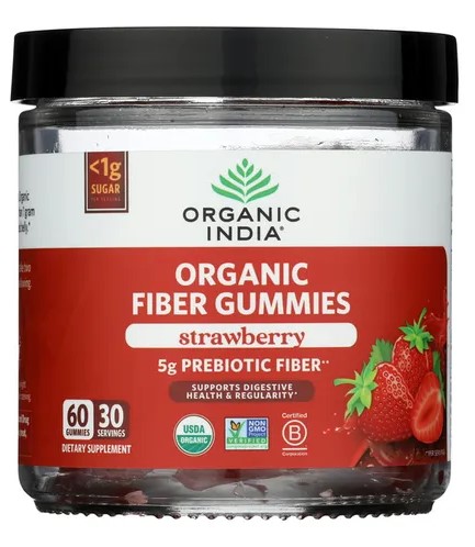Organic India Organic Fiber Gummies 60 gummy