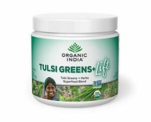 Organic India Tulsi Greens Lift Canister 5.29 ounce      TEMPORARILY UNAVAILABLE