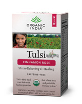Organic India Tulsi Tea Cinnamon Rose 18 bag