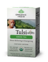 Organic India Tulsi Tea Green w/Caffeine 18 bag
