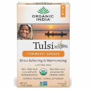 Organic India Tulsi Tea Turmeric Ginger 18 bag