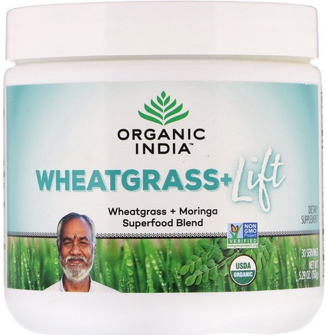 Organic India Wheatgrass Lift Canister 5.29 ounce