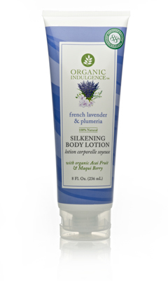Organic Indulgence Body Lotion Lavender &  Plumeria 8 OZ-OUT OF STOCK