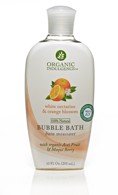 Organic Indulgence Bubble Bath White Nectarine & Orange Blossom 10 OZ-OUT OF STOCK