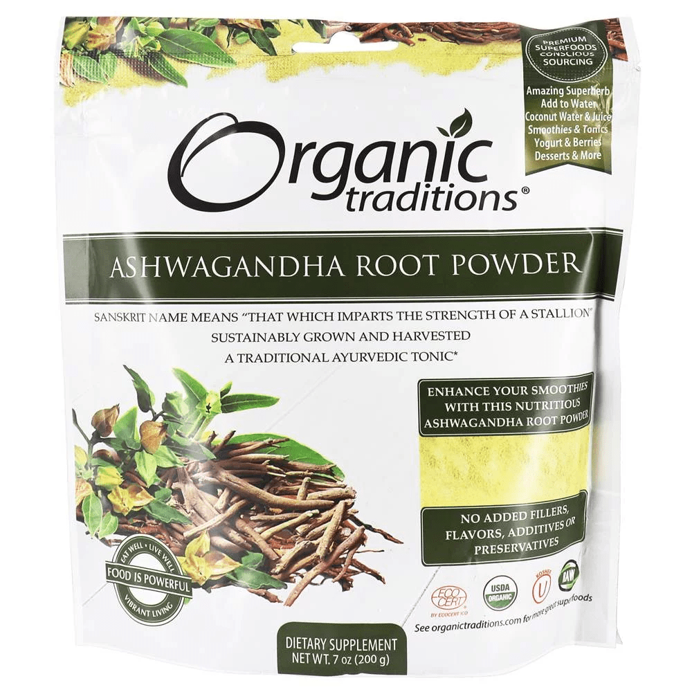 Organic Traditions Ashwagandha Powder 7 ounce