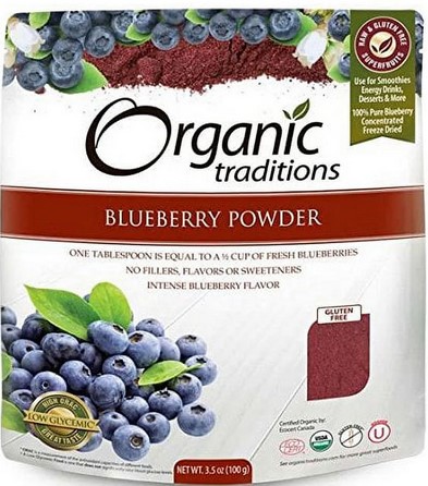 Organic Traditions Blueberry Powder 3.5 ounce
