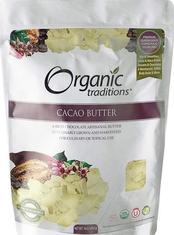 Organic Traditions Cacao Butter 16 ounce-UNAVAILABLE