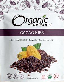 Organic Traditions Cacao Nibs 8 ounce
