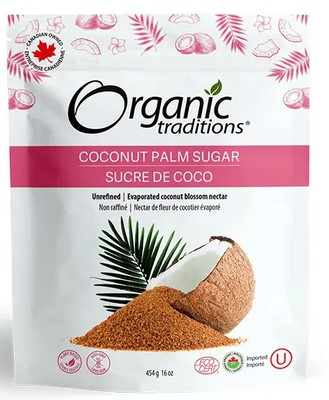 Organic Traditions Coconut Palm Sugar 16 ounce