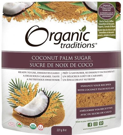 Organic Traditions Coconut Palm Sugar 8 ounce