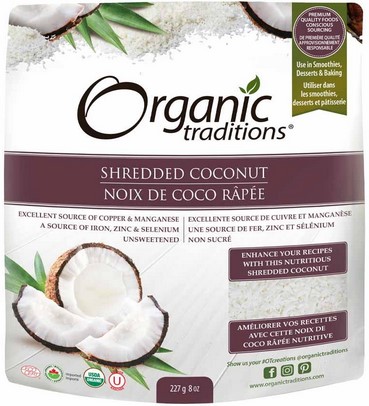 Organic Traditions Coconut Shredded 8 ounce