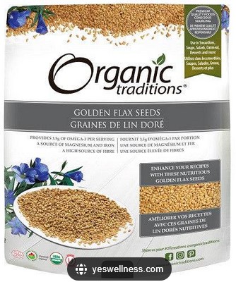 Organic Traditions Flax Seeds Golden 0 ounce