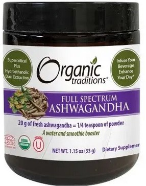 Organic Traditions Full Spectrum Ashwagandha 1.15 ounce