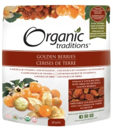 Organic Traditions Golden Inca Berries 8 ounce